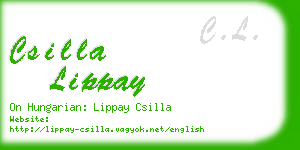 csilla lippay business card